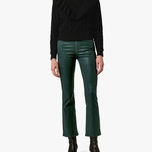 Joe's Jeans THE CALLIE
HIGH RISE CROPPED BOOTCUT // COATED // FOREST GREEN